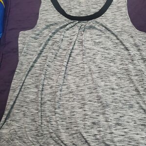 LOFT Black and Gray Tank Top
